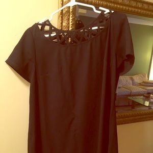 Cute black dress with cut out top